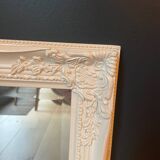 White wood mirror