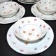 Service à thé Art Déco théière, 10 tasses en porcelaine de Limoges Chapus fils, 1930