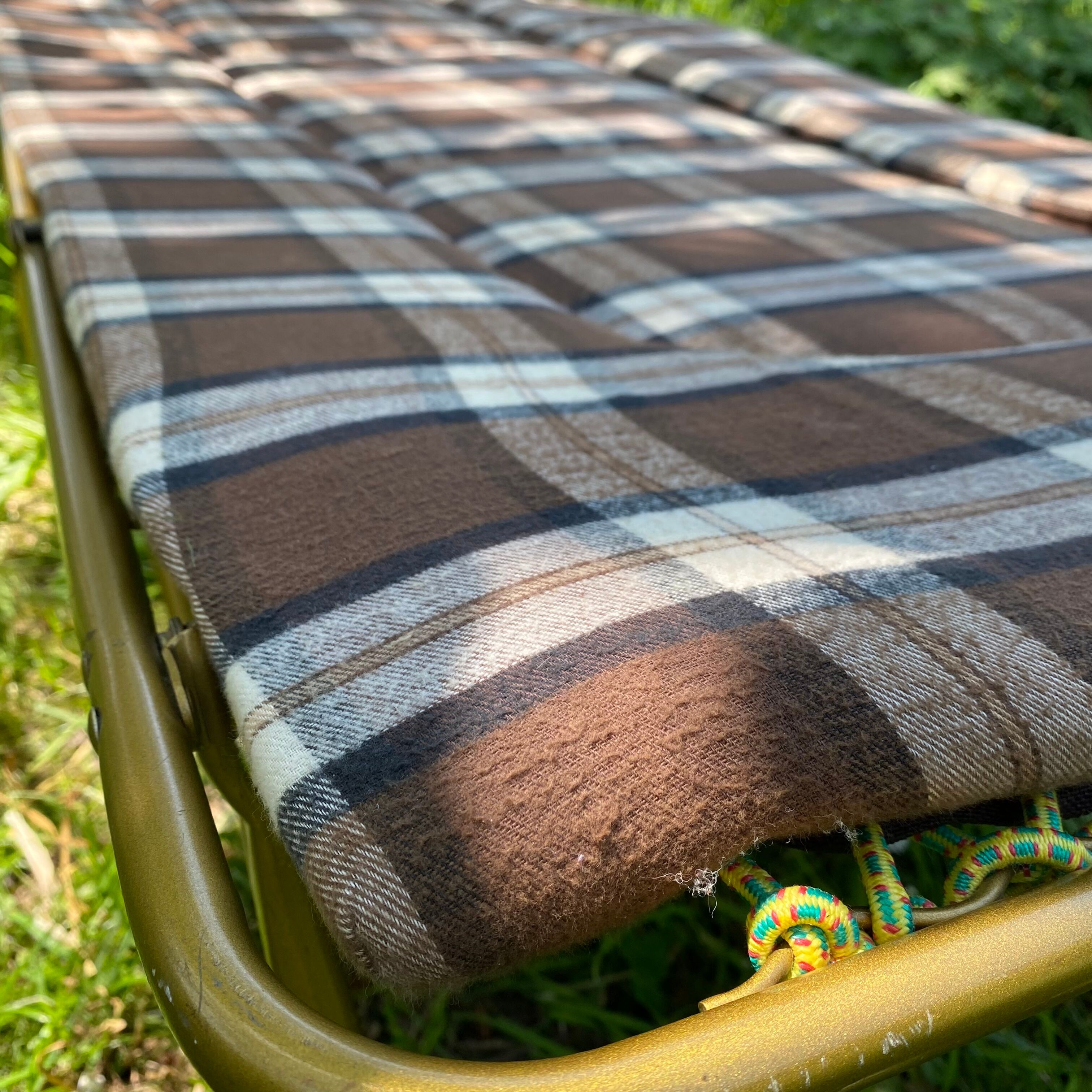 Deckchair, Lafuma camp bed, 70s