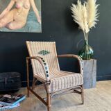 Wicker armchair
