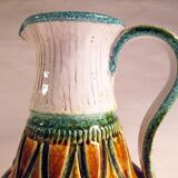 Colorful ceramic pitcher