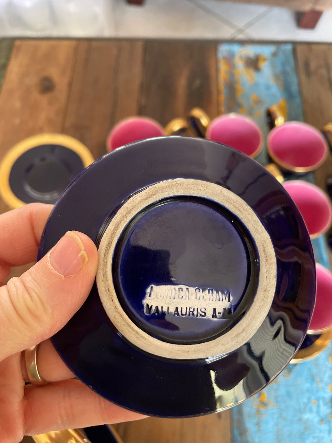 Monica coffee service Céram Vallauris