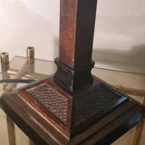Large art deco bakelite lamp, with metal lampshade art deco pattern 62x13