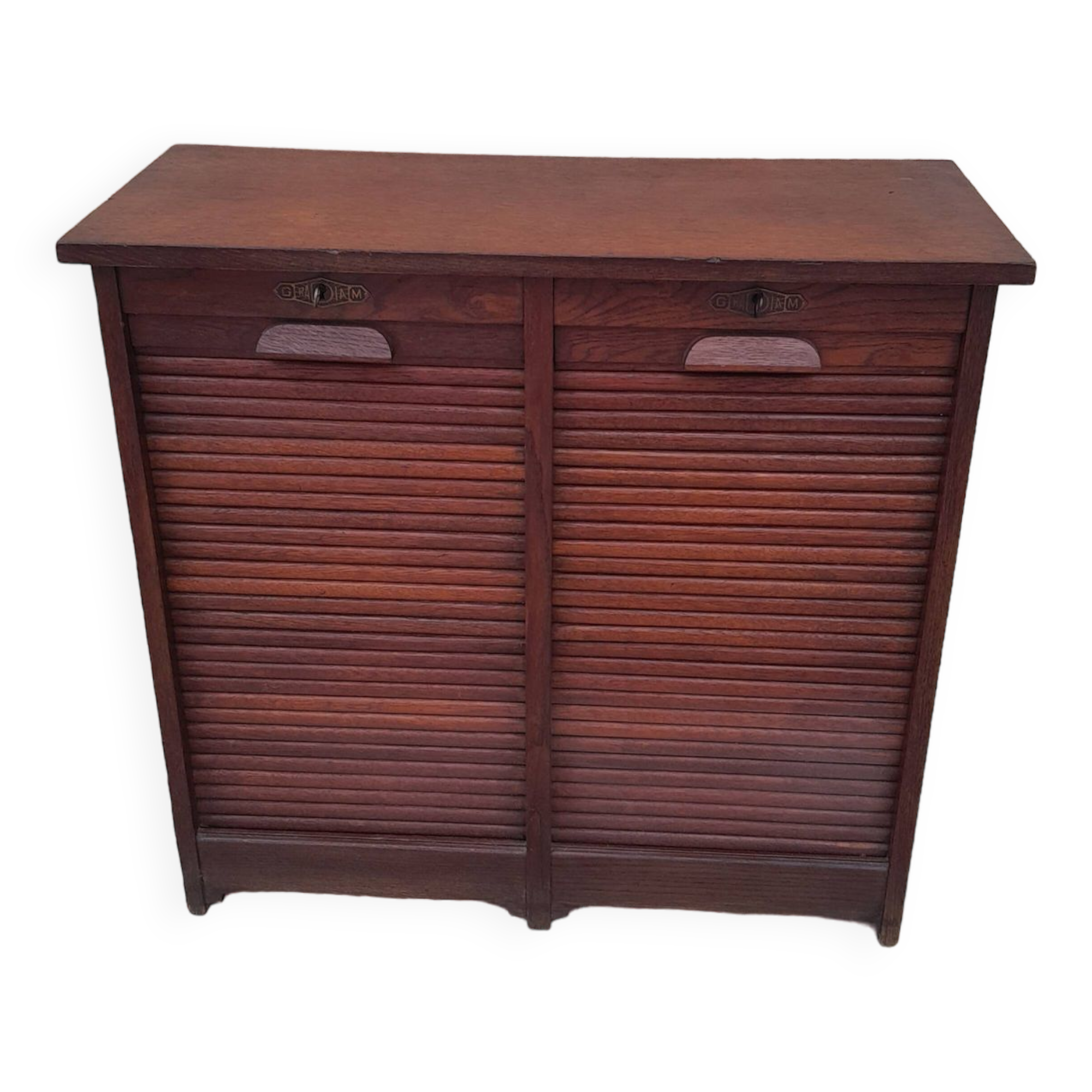 Document storage cabinet with curtains g. moreux radia year 1920 old office