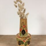 Vintage strawberry vase Le Poet-Laval
