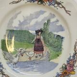 6 Small Dinner Plates Diameter 21 Cm Sarreguemines Obernai Loux