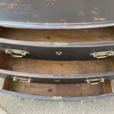Alsatian curved chest of drawers XVIIIth patinated