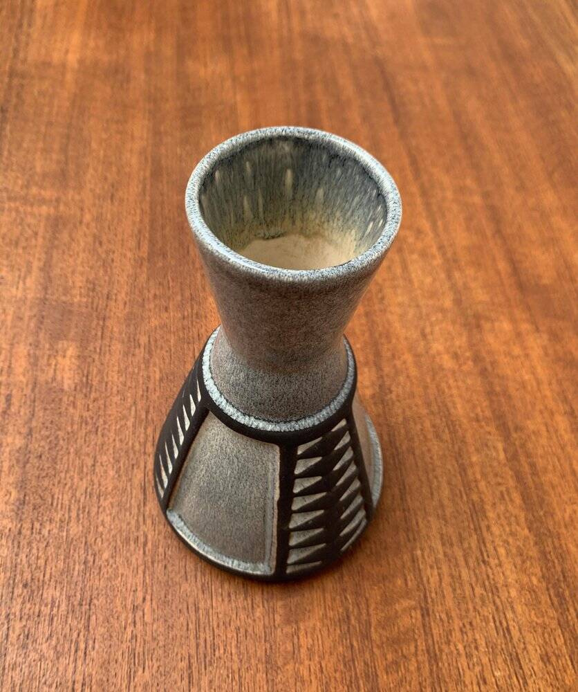 Ceramic vase from the Danish mid-century studio of Frank Keramik, 1960s.