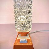 vintage Mid Century Massive 1970 lamps diamond point globes