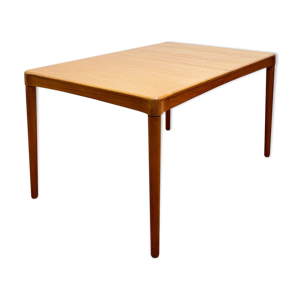Table à manger en teck du milieu du siècle extensible par H.W. Klein pour Bramin, années 1950, Danemark