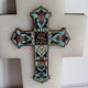 Benedictine Cross in Onyx and cloisonné enamel