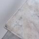 Bistro pedestal table in marble and cast iron lion paws