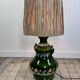 Vintage 1960s shaded green ceramic lamp