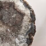 Chrome and Brazilian amethyst lamp base