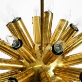 XXL 1960s Space Age brass ceiling lamp by J.T. Kalmar with 43 arms | 66 cm