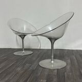 Space Age Eros Armchairs by Philippe Starck for Kartell, 1970s, Set of 2