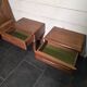 Pair of Scandinavian teak bedside tables from the 1960s.