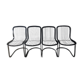 Set of 4 vintage Cidue chairs Italy 70s