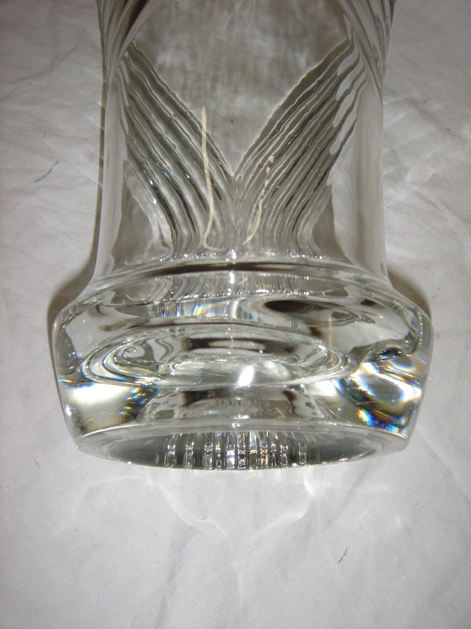 Art Deco style crystal vase circa 1940/50