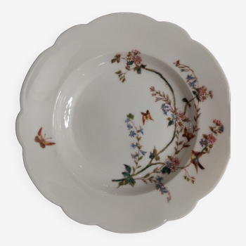 6 art nouveau soup plates