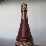 Ethnic bottle in leather 60s-70s