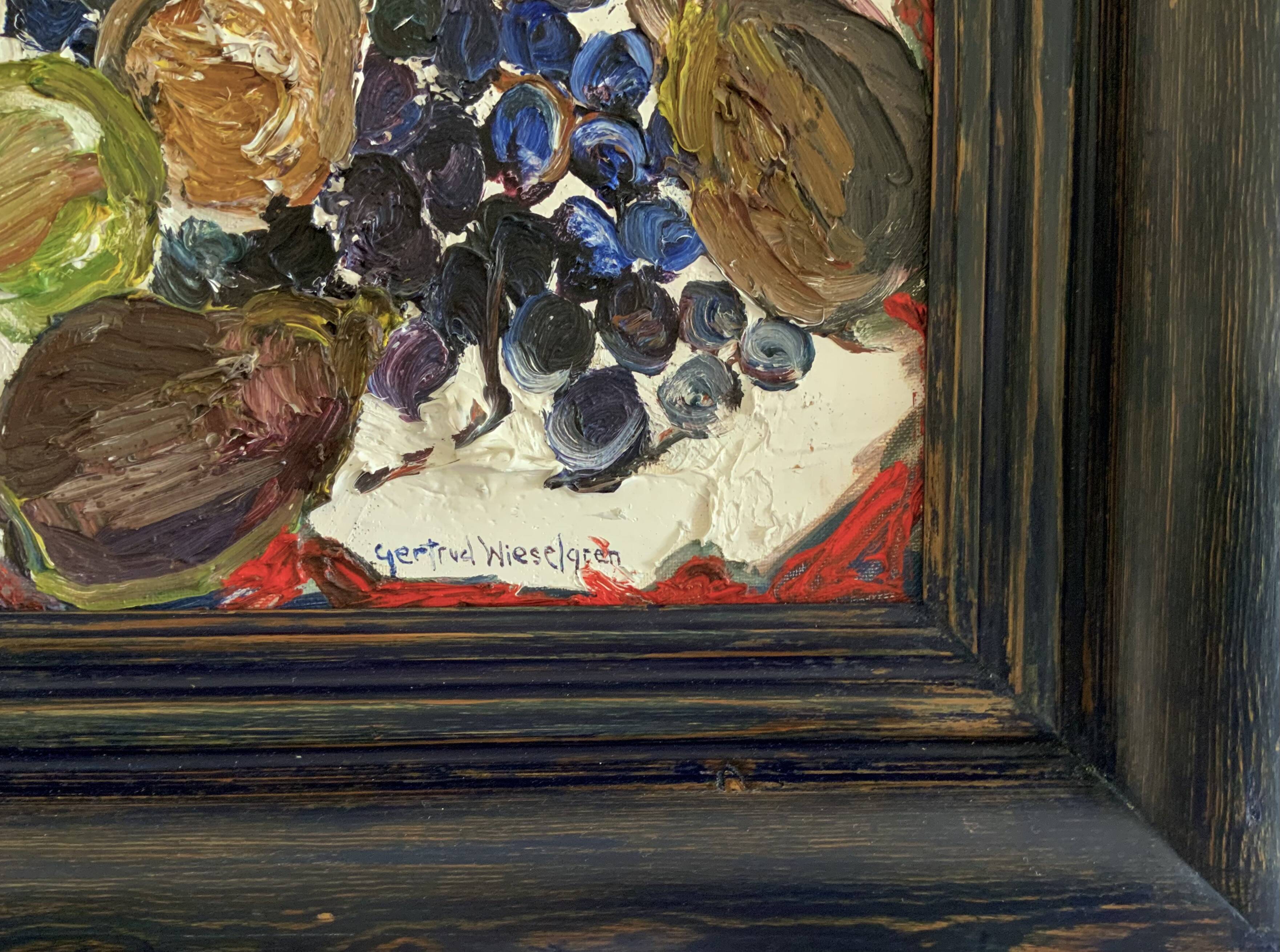 Wieselgren peinture à l'huile nature morte 1991