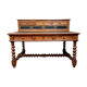 Stepped office renaissance notary in oak with blond patina around 1850
