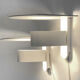 Pair of white wall lights/sconces from Lyskaer. Denmark 1980s