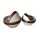 Vintage Digoin sandstone bowls