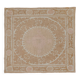 Vintage Turkish hand-knotted rug 132x132 cm