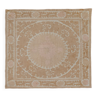 Vintage Turkish hand-knotted rug 132x132 cm