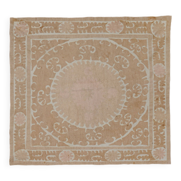 Vintage Turkish hand-knotted rug 132x132 cm