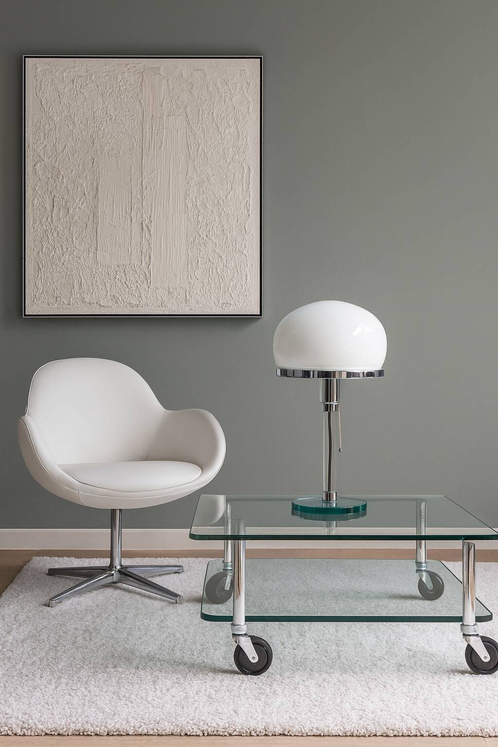 Bauhaus design lamp Valentino by Metalarte 1976