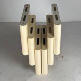 Off white beige magazine rack by Giotto Stoppino for Kartell, Italy 1970s