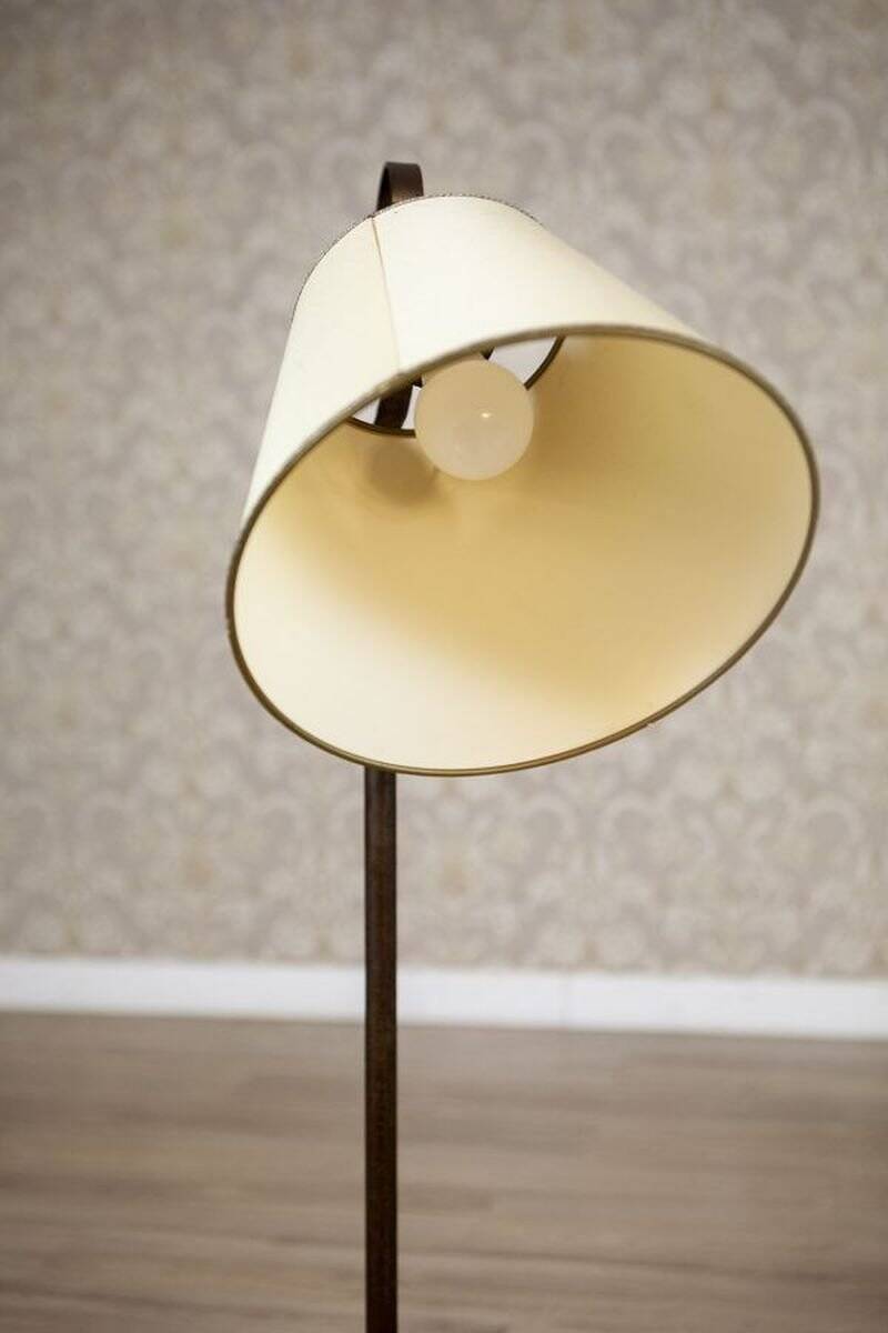 Metal Floor Lamp with Adjustable Head, Early 20th Century