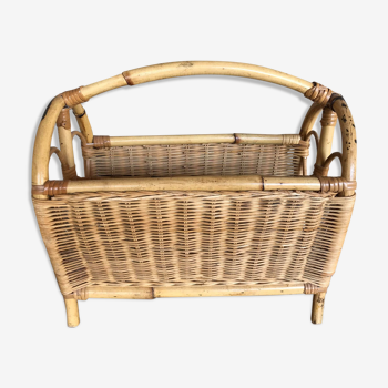 Bamboo magazine rack