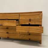 Solid elm sideboard and leather slats