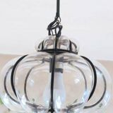 Vintage Venetian cage pendant light in blown Murano glass, 1950/1970
