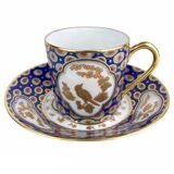 Pair of Bernardaud cups with birds