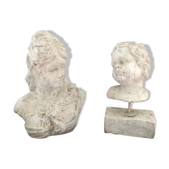 Buste femme et buste enfant