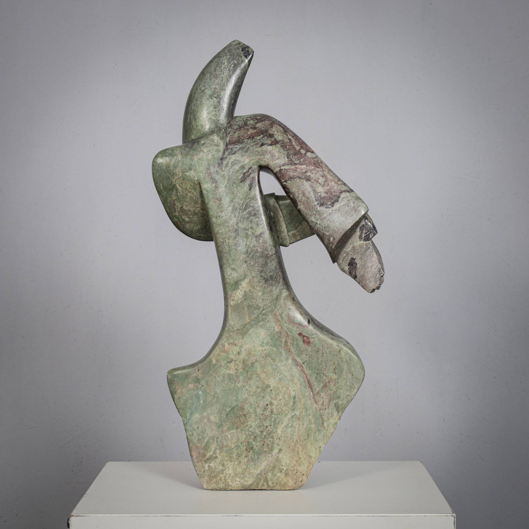 Shona warrior hand-carved sculpture