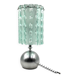 Lampe de table en verre moulé, Italie vers 1970