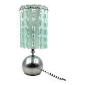 Molded glass table lamp,  Italy circa 1970