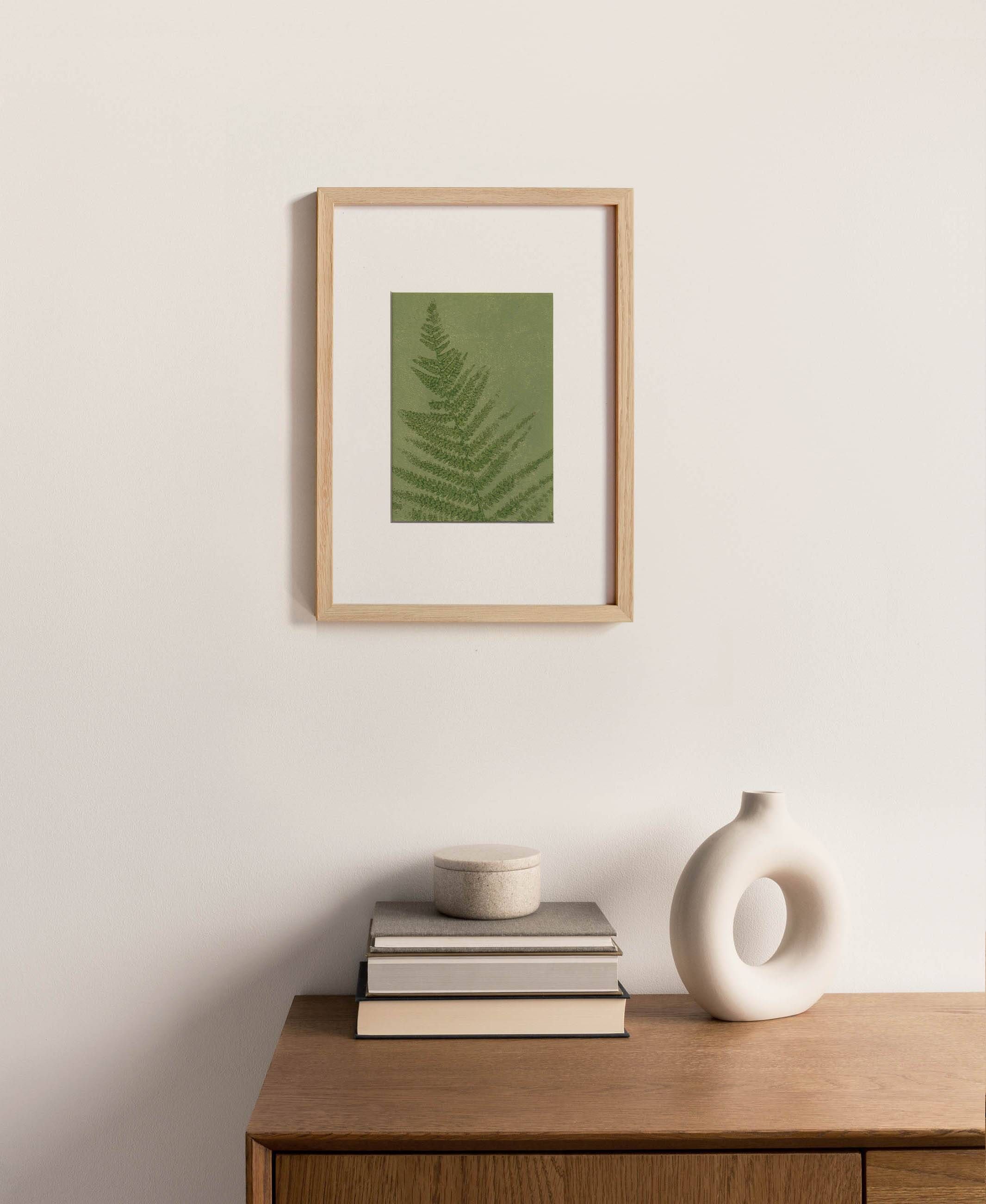 Painting on paper, herbarium and botanical series signed Eawy.