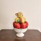 Fruit Bowl Centre Table Enamelled Ceramic Barbotine Vallauris Style