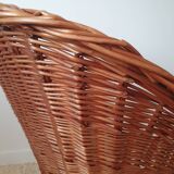 Vintage wicker armchair