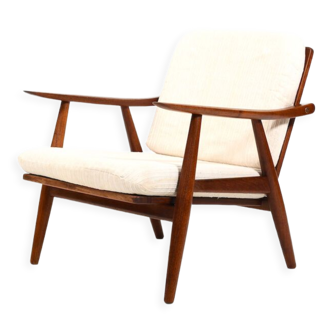 Fauteuiln GE-270 en teck par Hans J. Wegner pour Getama