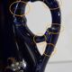 Midnight blue earthenware vase, "fives lille" - early twentieth century