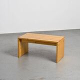 Solid pine bench, Les Arcs 1600, France