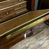 Louis Philippe period secretary with double ogee in walnut circa 1830